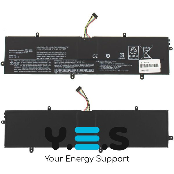 Батарея для LENOVO IdeaPad 720S-15IKB L17C4PB1 15.3V 5185mAh 79Wh