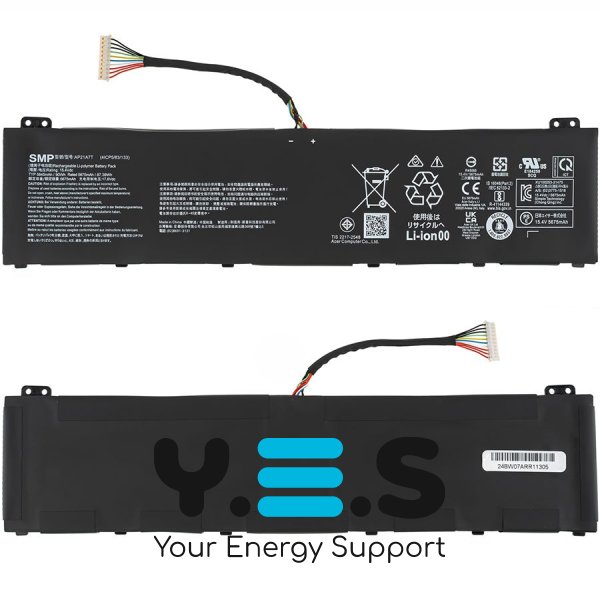 Батарея (оригінал) для Acer Nitro: AN517-42, AN517-55 AP21A7T 15.4 5840mAh