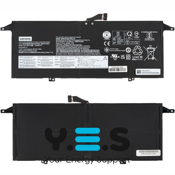 Батарея (оригінал) для Lenovo ThinkBook 13x ITG L20M4PD1 15.48 3425mAh 53Wh
