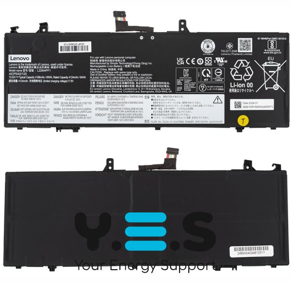 Батарея (оригінал) для Lenovo Yoga Slim 6 14IRP8, 6 14APU8 L22M4PF1 15.52 4180mAh 65Wh