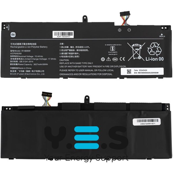 Батарея (оригінал) для Xiaomi RedmiBook 14 R14B06W 15.44V 3627mAh 56Wh