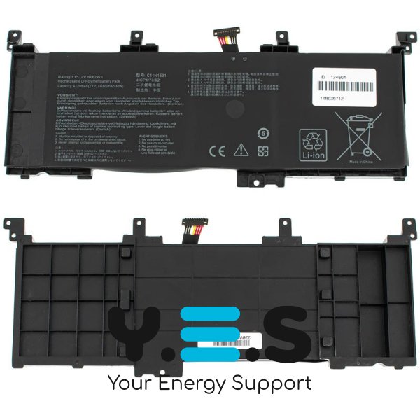 Батарея ASUS ROG Strix GL502VY/GL502VS 15.2V 62Wh C41N1531