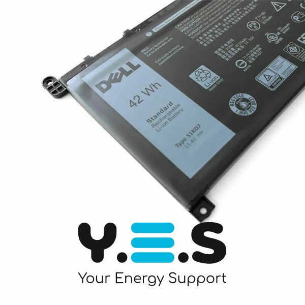 Батарея (оригінал) для Dell Chromebook 11 3180 3189 5190 3181 2-in-1  51KD7 11.4V 3500mAh (42Wh)