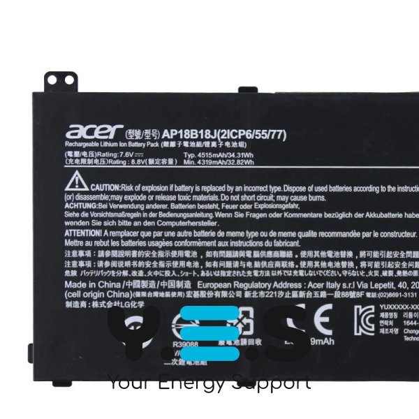 Батарея (оригінал) для Acer Aspire 3 A314-32 A314 -32-C1QB, A314-32-C3E0, A314-32-C4F0, A314-32-C4H0, A314-32-C4XB 7.6V 4515mAh (34.31Wh)