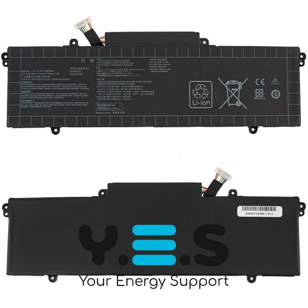 Батарея для ASUS ZenBook 14X OLED UX5401EA, UX5400EA, UM5401QA C31N2021 11.61V 5427mAh 63Wh