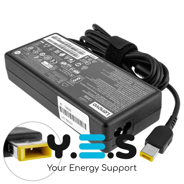 Оригінальний блок живлення для ноутбука Lenovo 135W 20V 6.75A (USB + Square 5-pin) чорний RECTANGULAR