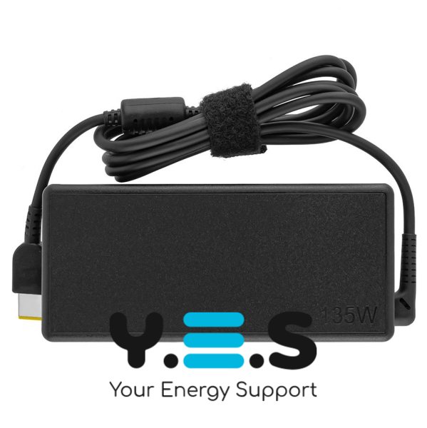 Оригінальний блок живлення для ноутбука Lenovo 135W 20V 6.75A (USB + Square 5-pin) чорний RECTANGULAR