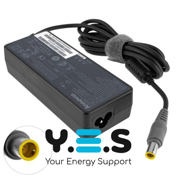 Оригінальний блок живлення для ноутбука Lenovo 90W 20V 4.5A (7.9×5.5мм з піном) чорний RECTANGULAR