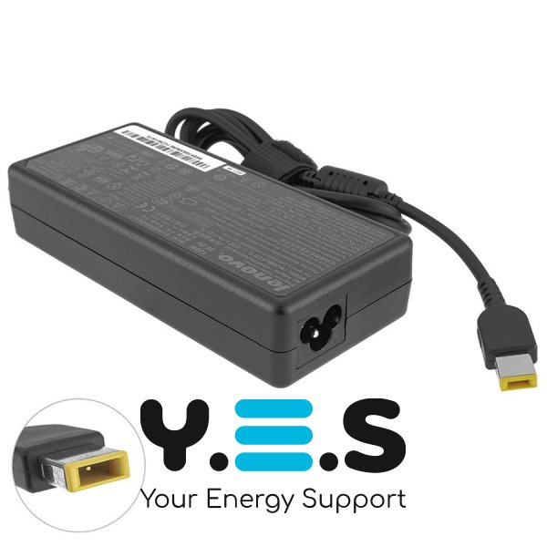 Блок живлення для ноутбука Lenovo 120W 20V 6A (USB + Square 5-pin) чорний без кабеля OEM