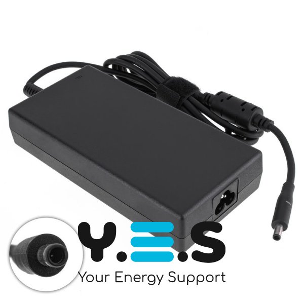 Блок живлення для ноутбука Dell 180W 19.5V 9.23A (4.5×3.0мм з піном) чорний RECTANGULAR OEM