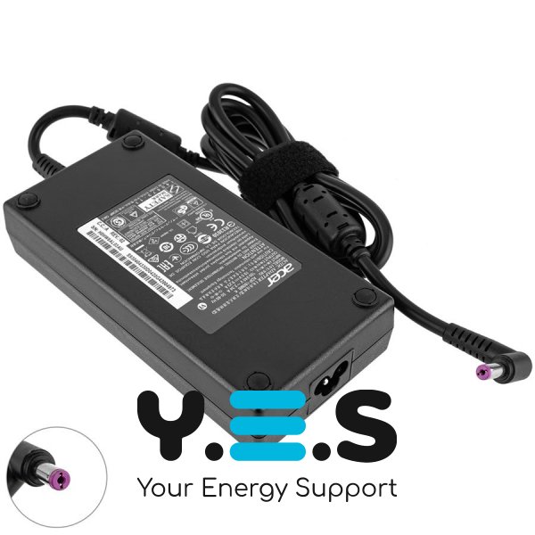 Блок живлення для ноутбука Acer 180W 19.5V 9.23A (5.5×1.7мм) чорний без кабелю OEM