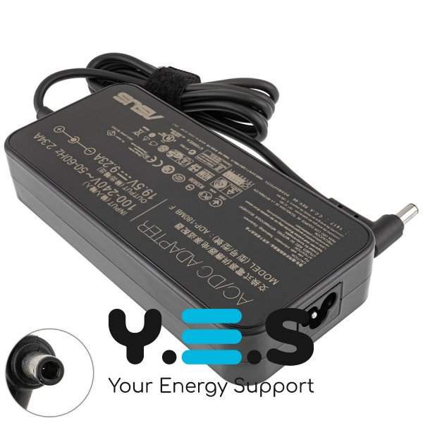 Оригінальний блок живлення для ноутбука Asus 180W 19.5V 9.23A (6.0×3.7мм з піном) чорний, овальний корпус