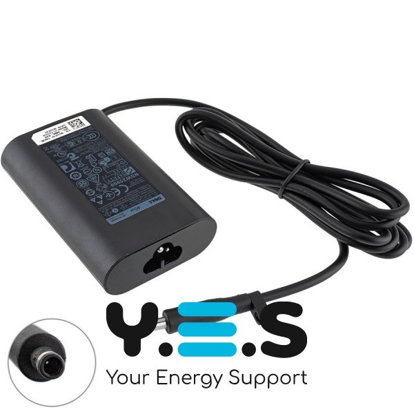 Оригінальний блок живлення для ноутбука Dell 45W 19.5V 2.315A (4.5×3.0мм з піном) чорний, овальний корпус