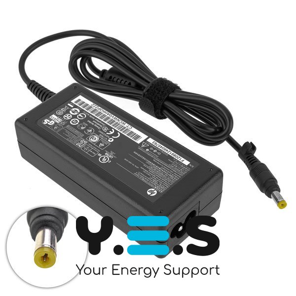 Блок живлення для ноутбуків HP 65W 19.5V 3.33A (4.8×1.7мм, триконтактний, чорний) – для HP Pavilion, Compaq Presario, EliteBook, без кабелю