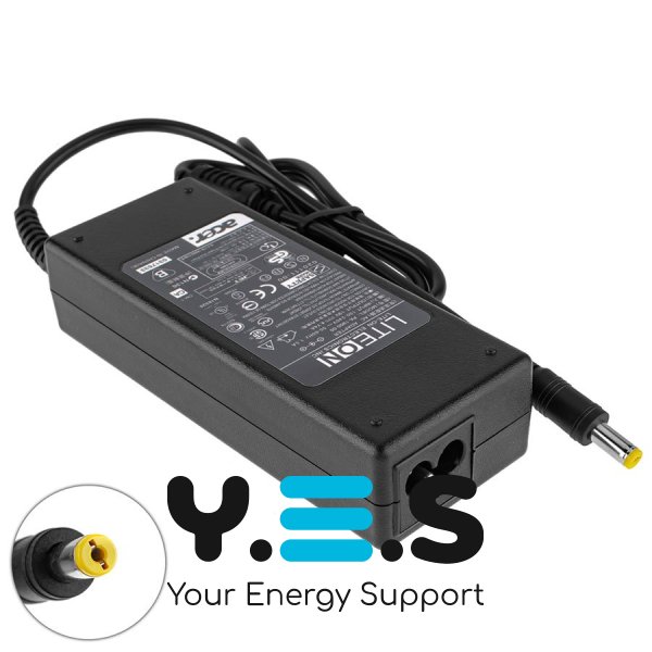 Блок живлення Acer 90W 19V 4.74A 5.5×1.7 мм прямий розʼєм – адаптер для Aspire, TravelMate, Extensa (OEM, без кабелю)