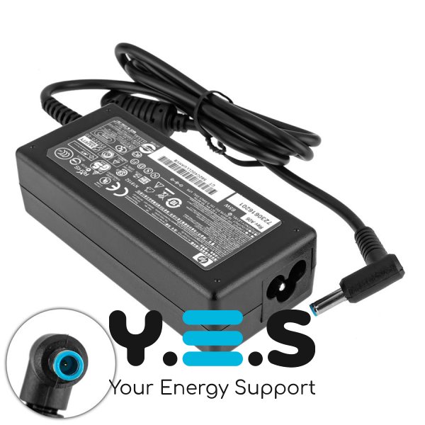 Блок живлення для ноутбуків HP 65W 19.5V 3.33A (4.5×3.0мм з pin, L-образний, прямокутний) – сумісний з HP Pavilion, EliteBook, ProBook, Envy