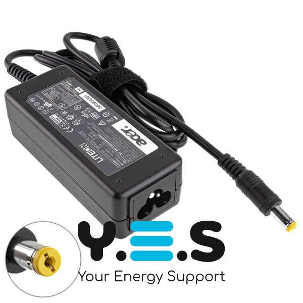 Блок живлення Acer 40W 19V 2.15A 5.5×1.7 мм прямий розʼєм – адаптер для Aspire, TravelMate, Extensa (OEM)