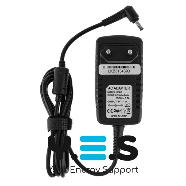 Універсальний блок живлення 5V 3A 4.0×1.35мм – зарядний адаптер для планшетів, роутерів, медіаплеєрів (чорний)