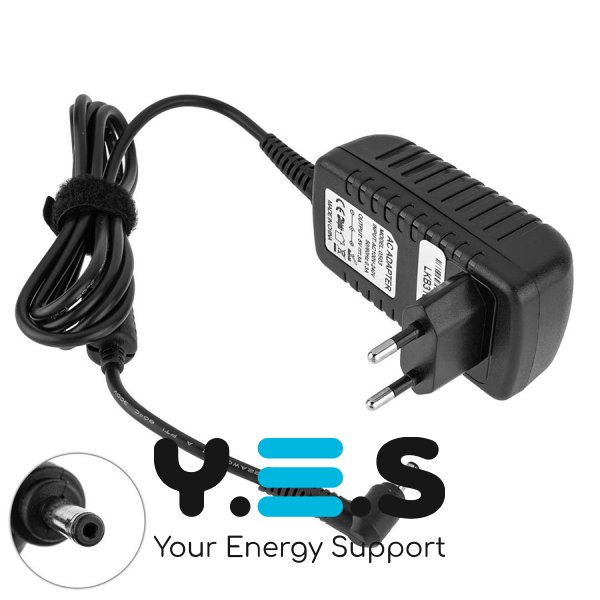 Універсальний блок живлення 5V 3A 4.0×1.35мм – зарядний адаптер для планшетів, роутерів, медіаплеєрів (чорний)