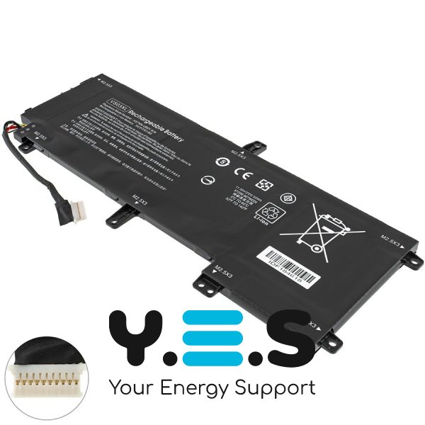 Акумулятор VS03XL для HP Envy 15-AS | 11.55V, 4560мАг, 52Wh — Чорний