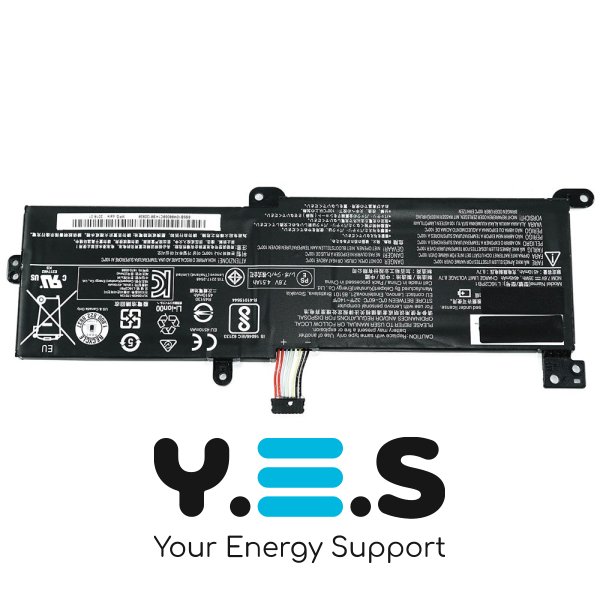 Оригінальна батарея для ноутбука LENOVO L16C2PB1 (IdeaPad: 320-15IAP, 320-15ISK, 320-15IKB) — 7.6V, 4645mAh, 35Wh, чорна