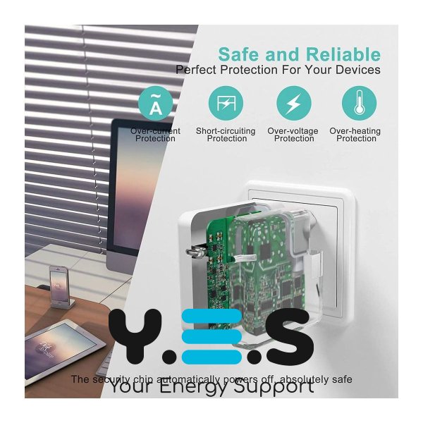 Зарядний 96W USB-C Power Adapter для MacBook Pro 13-15" (2016-2023) MacBook Air (2018-2024) HPW-14320