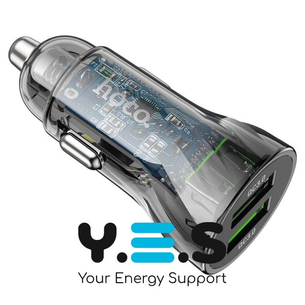 Авто зарядний пристрій Hoco Z47 QC3.0 (2USB/20W) Чорне