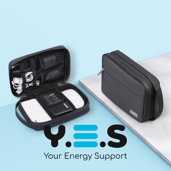 Сумка-органайзер сіра для гаджетів Hoco GM106 Multifunctional digital storage bag