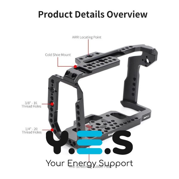 Клітка-риг (cage) для Blackmagic Pocket Cinema Camera 4K 6K (KingMa) HPW-14401