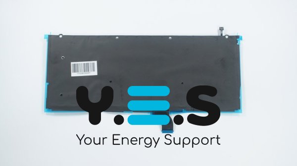 Клавіатура APPLE MacBook Pro Retina A1502 (2013–2015) — чорна, російська розкладка, з підсвіткою, велика клавіша Enter