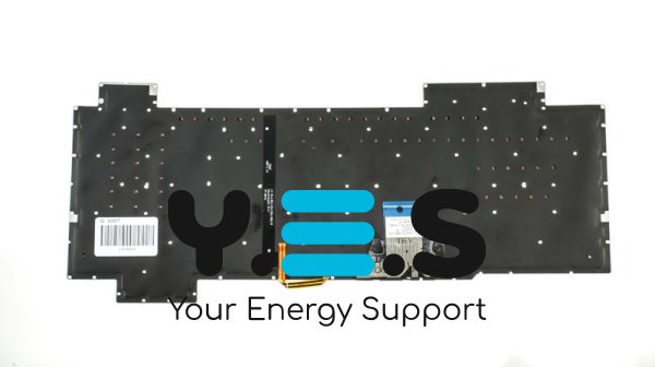 Клавіатура для ноутбука ASUS FX504 series — чорна, російська розкладка, без фрейма, підсвітка клавіш (червона)