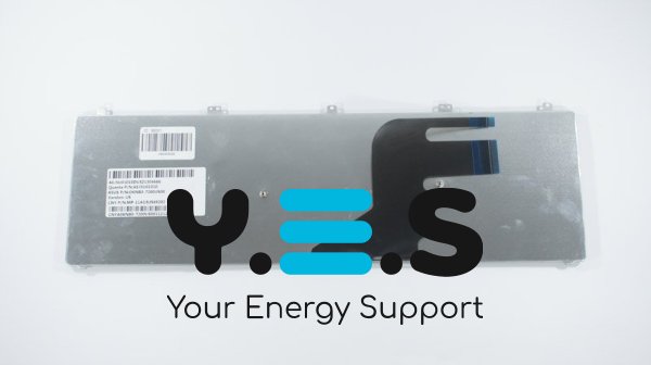 Клавіатура для ноутбука ASUS N55, N75, X5QS — срібляста, російська розкладка (версія N55)