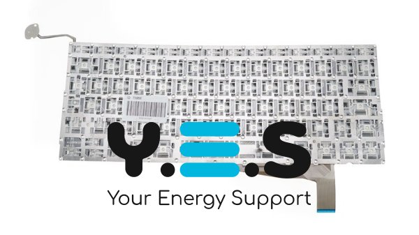 Клавіатура APPLE MacBook Pro A1286 (2008) — чорна, російська розкладка, велика клавіша Enter