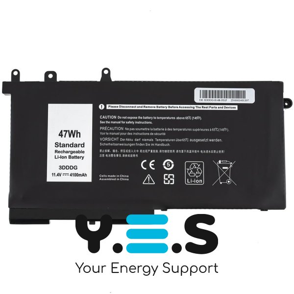 Батарея до ноутбуків DELL 93FTF (Latitude: 5480, 5580) 11.4V 4100mAh чорний колір