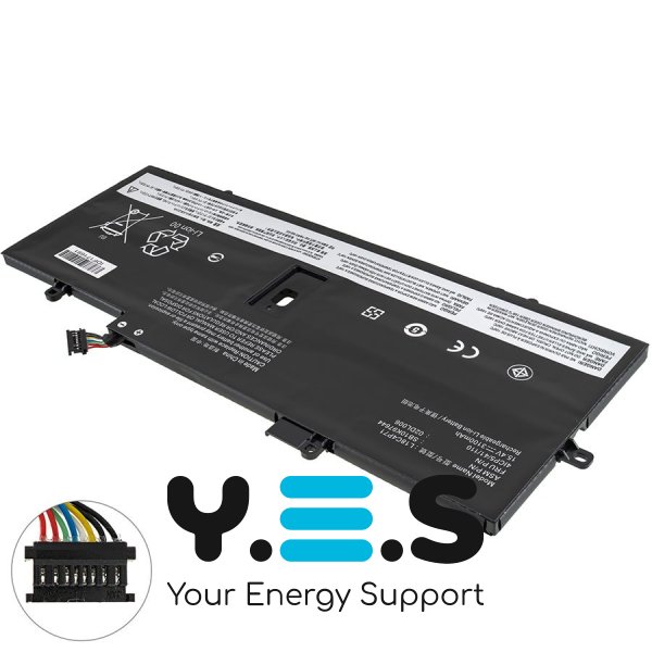 Батарея до ноутбуків LENOVO L18C4P71 (ThinkPad X1 Carbon 7th Gen, X1 Yoga 5th Gen) 15.4V 3100mAh чорний колір