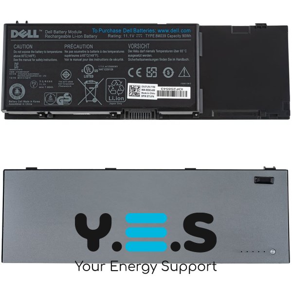 Оригінальна батарея до ноутбуків DELL 4P887 (Precision M6500) 11.1V, 8400mAh, сріблястого коліру