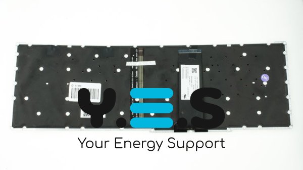 Клавіатура до ноутбуку ACER (Nitro: AN515-54) російська розкладка, чорний колір, без фрейму, підсвітка клавіш (RED) (Оригінал)