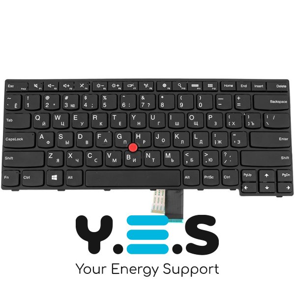 Клавіатура до ноутбуку LENOVO (ThinkPad: E450, E450c, E455 серій) російська розкладка, чорний колір