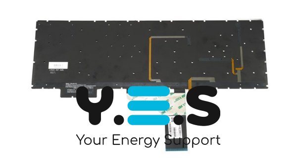 Клавіатура до ноутбуку HP (Omen: 17-an серій ) російська розкладка, чорний колір, без фрейму, підсвітка клавіш