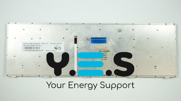 Клавіатура до ноутбуку LENOVO (Y500, Y510p) російська розкладка, чорний колір, підсвітка клавіш