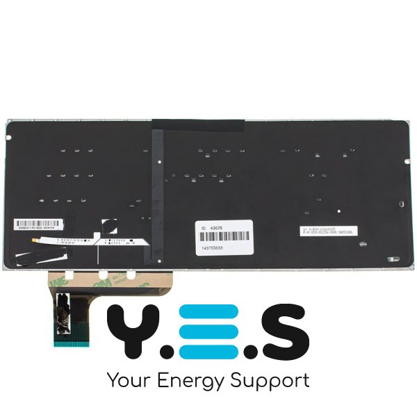 Клавіатура до ноутбуку ASUS (UX303LA, UX303LN) російська розкладка, чорний колір, без фрейму, підсвітка клавіш