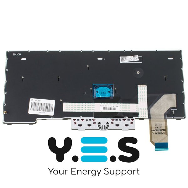 Клавіатура до ноутбуку LENOVO (ThinkPad L14, L14 Gen 2) російська розкладка, чорний колір