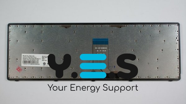 Клавіатура до ноутбуку LENOVO (IdeaPad: U510, Z710) російська розкладка, чорний колір, сріблястий колір frame