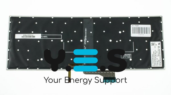 Клавіатура до ноутбуку XIAOMI (Xiaomi: 15.6") російська розкладка, чорний колір, без фрейму, підсвітка клавіш (Оригінал)