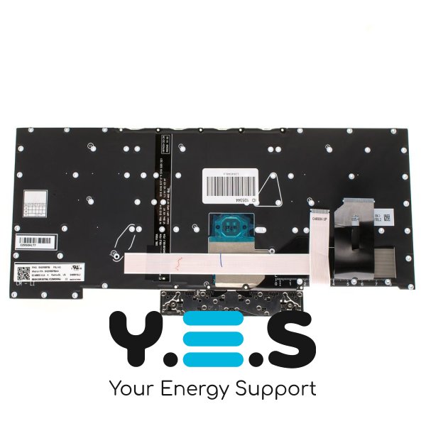 Клавіатура до ноутбуку LENOVO (ThinkPad: T490s, T495s) російська розкладка, чорний колір, без фрейму, підсвітка клавіш (Оригінал)