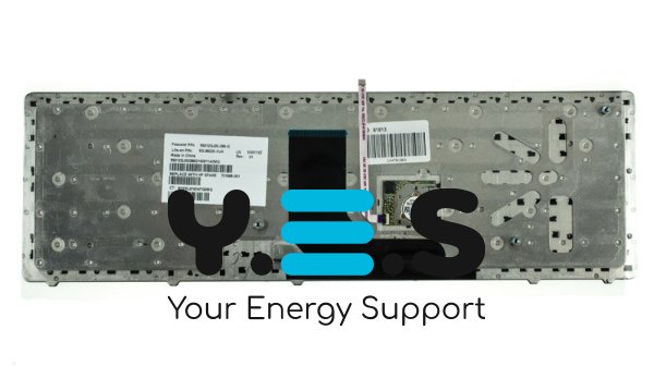 Клавіатура до ноутбуку HP (ProBook: 6570b) російська розкладка, чорний колір, сріблястий колір frame