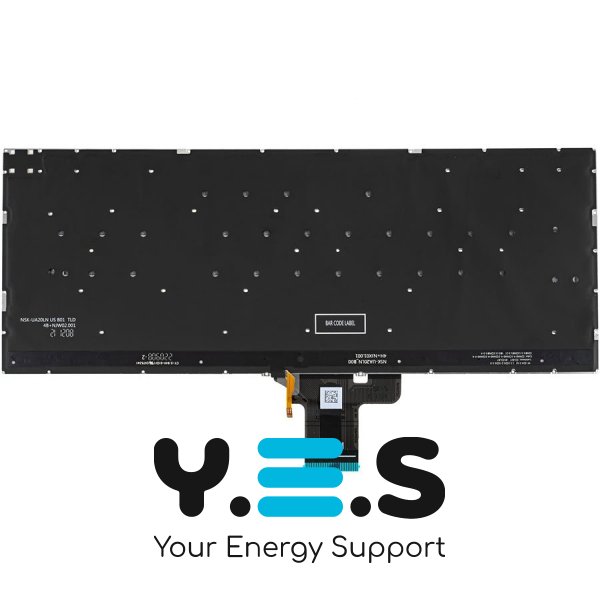 Клавіатура до ноутбуку ASUS (X3400, X7400 серій), російська розкладка, сріблястий колір, без фрейму, підсвітка клавіш