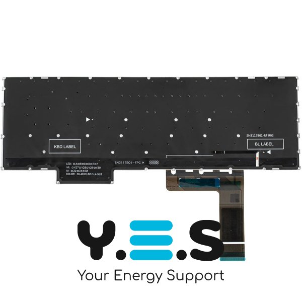 Клавіатура до ноутбуку LENOVO (IdeaPad Gaming: 3-15 серій), російська розкладка, dark сірий колір, без фрейму, підсвітка клавіш