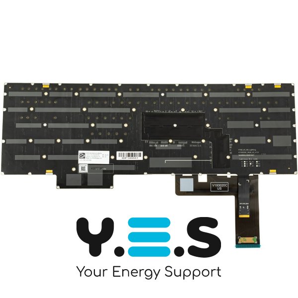 Клавіатура до ноутбуку LENOVO (Legion: S7-16 серій), російська розкладка, чорний колір, без фрейму, підсвітка клавіш (RGB Per-key)