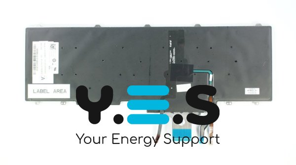 Клавіатура до ноутбуку DELL (Latitude: E5550, E5570) російська розкладка, чорний колір, без фрейму, підсвітка клавіш